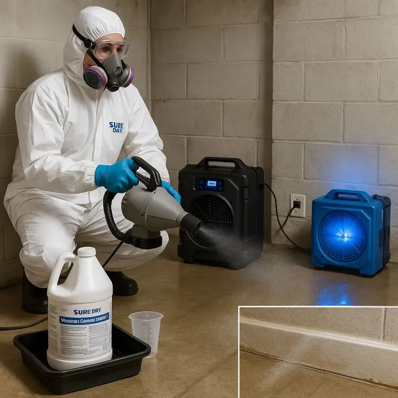 Sanitization and Odor Removal process in Wyldwood, TX